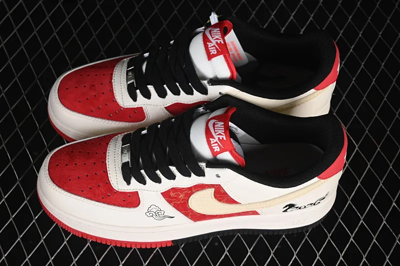 All categories Nk Air Force 1 Air Force series Nk Air Force 1 Low Air Force low-top Nike Air Force 1'07 Low red and white contrast Air Force 1 low-top casual sneakers JP2026-156